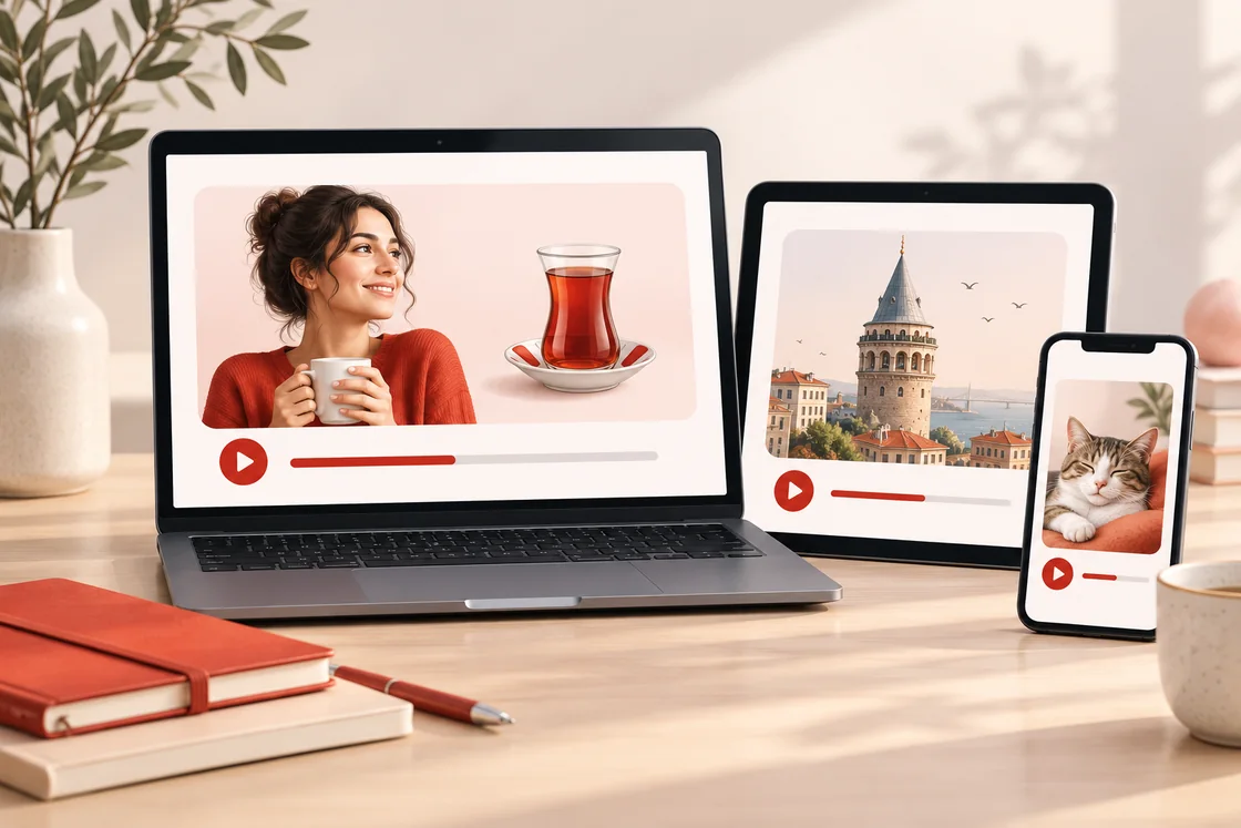 Bilgisayar, tablet ve telefondan dil öğrenme